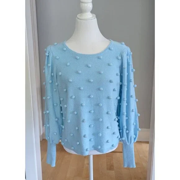 Lilly Pulitzer Kippa Sweater Ravello Blue Size Large - Picture 2 of 12